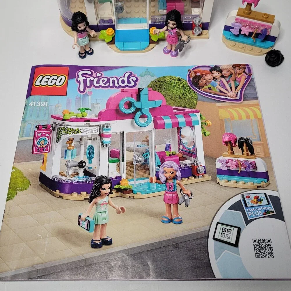 LEGO Friends Heartlake City Hair Salon Set 41391 INCOMPLETE MISSING PIECES